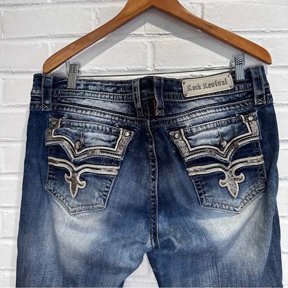 Rock Revival Easy Boot Jeans Plus Size 34 - Picture 14 of 16